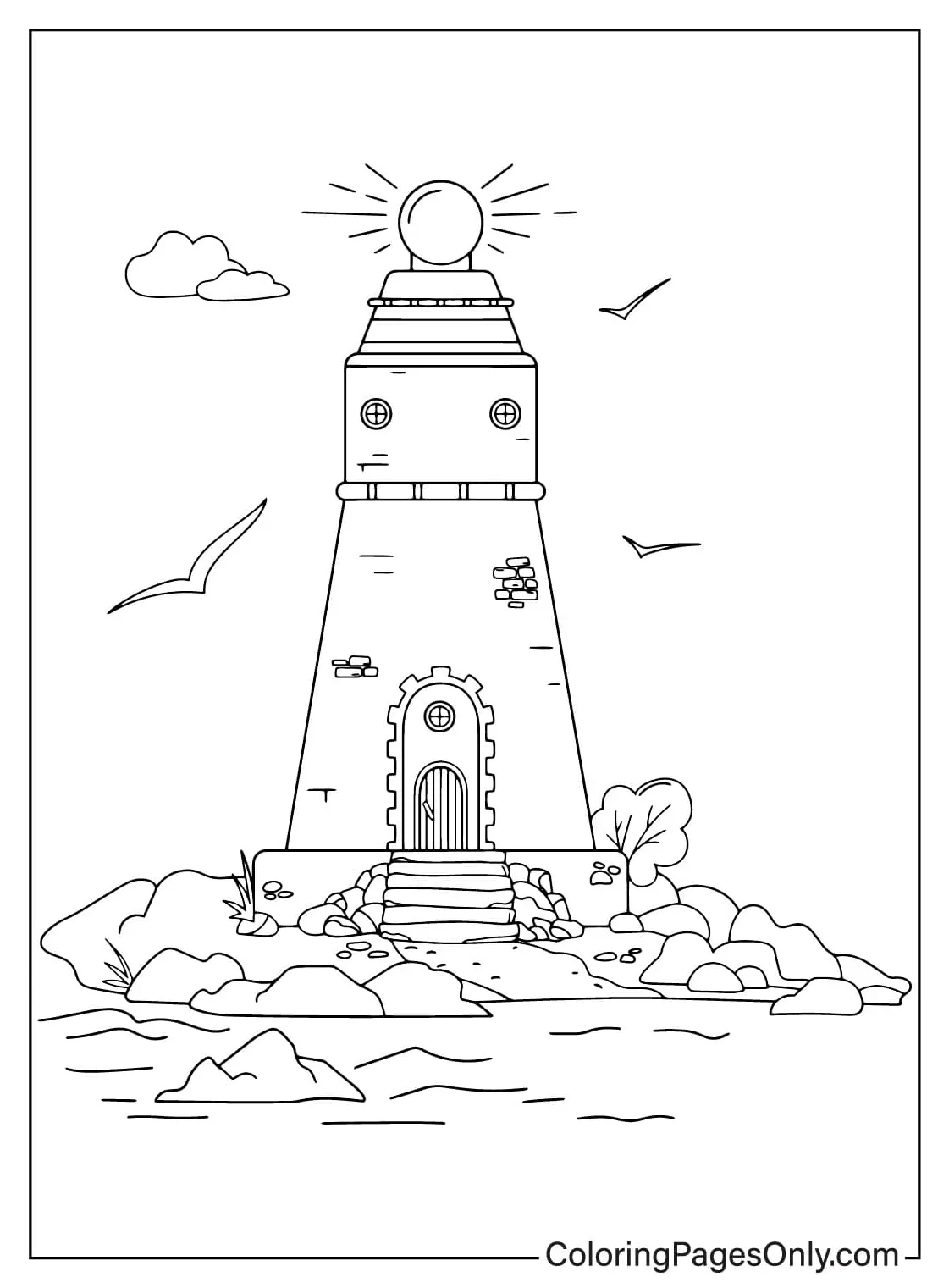 20+ Lighthouse Coloring Pages - Free Printable PDF & Online Coloring