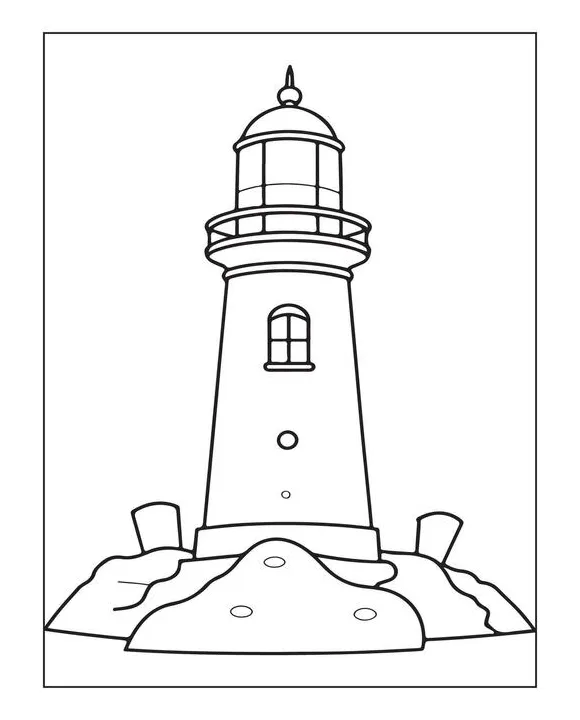 Page 3 lighthouse coloring vector art, icons, and graphics for free