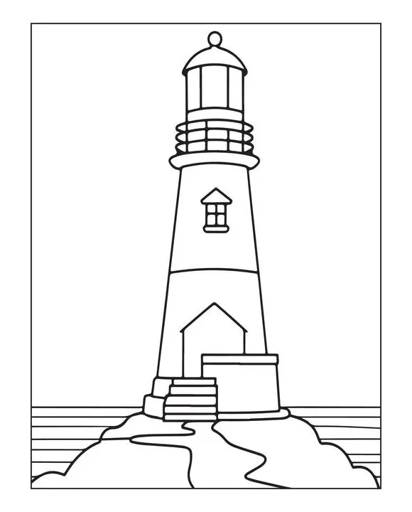 Page 3 lighthouse coloring vector art, icons, and graphics for free
