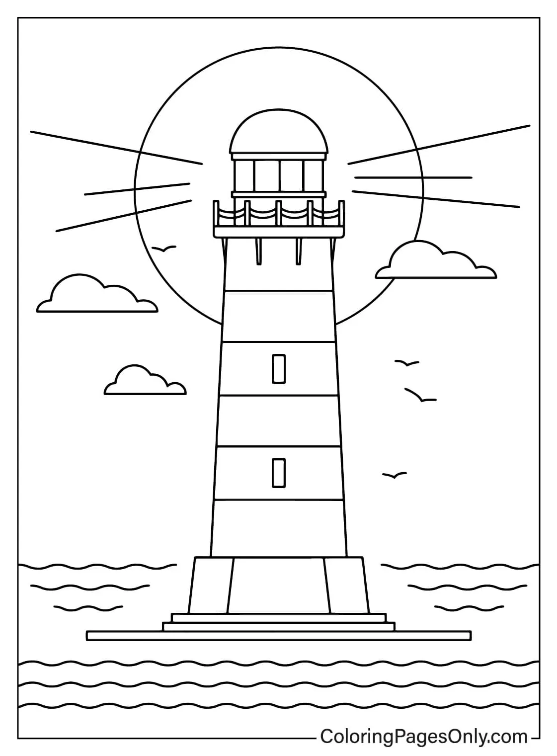 20+ lighthouse coloring pages free printable pdf & online coloring