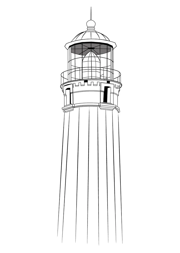 Simple lighthouse 7 coloring play free coloring game online