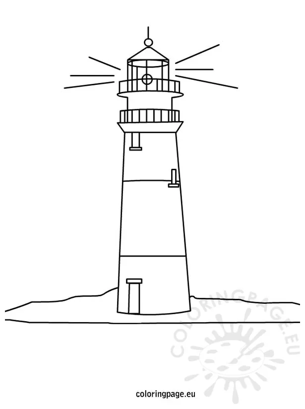 Lighthouse coloring page – Coloring Page