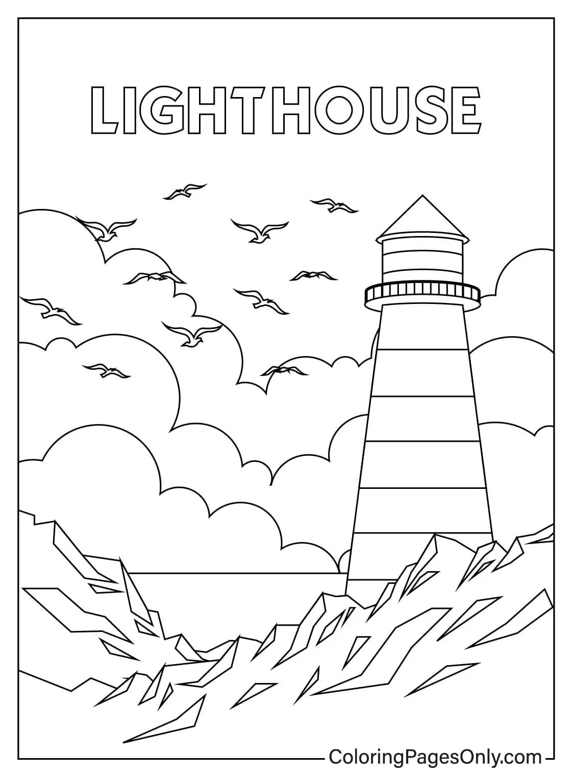 Lighthouse Coloring Book - Free Printable Coloring Pages