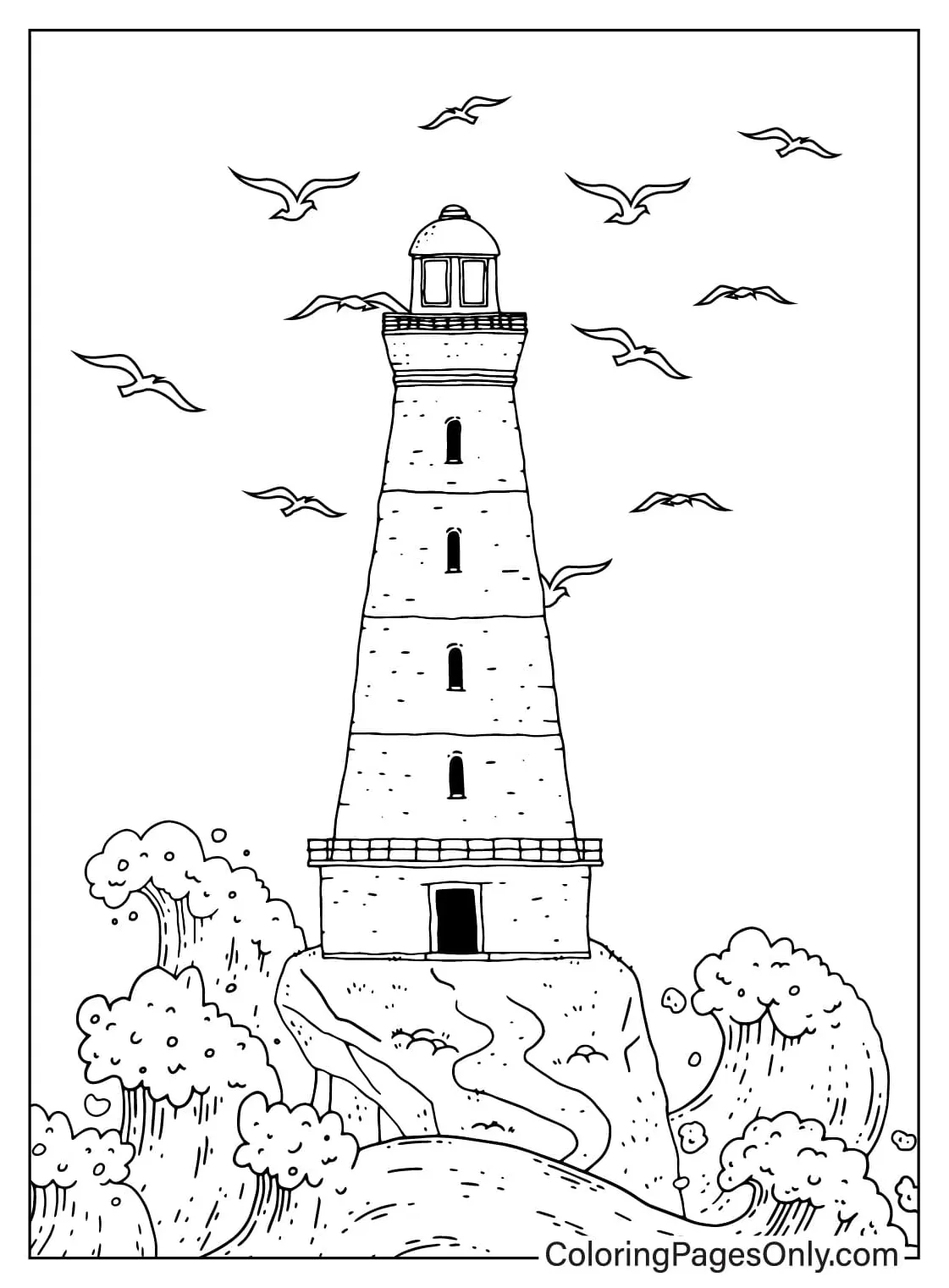 20+ Lighthouse Coloring Pages - Free Printable PDF & Online Coloring