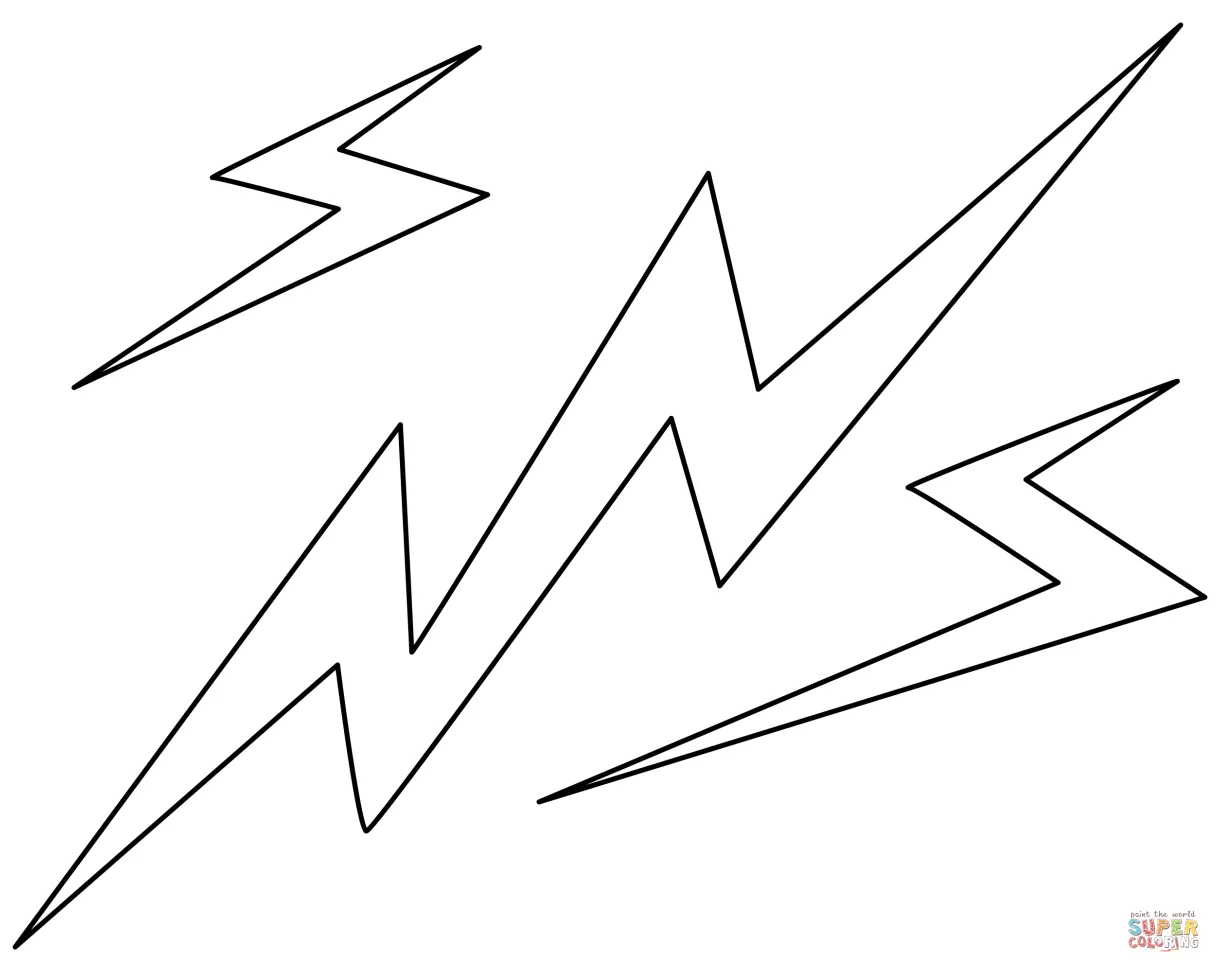 Lightning storm coloring pages [2025]