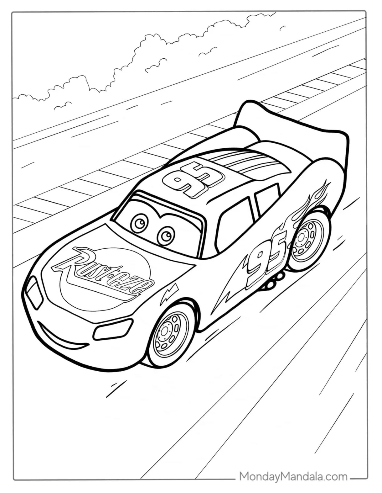 Lightning Mcqueen Coloring Pages