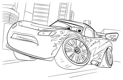 Lightning Mcqueen Coloring Page » Turkau
