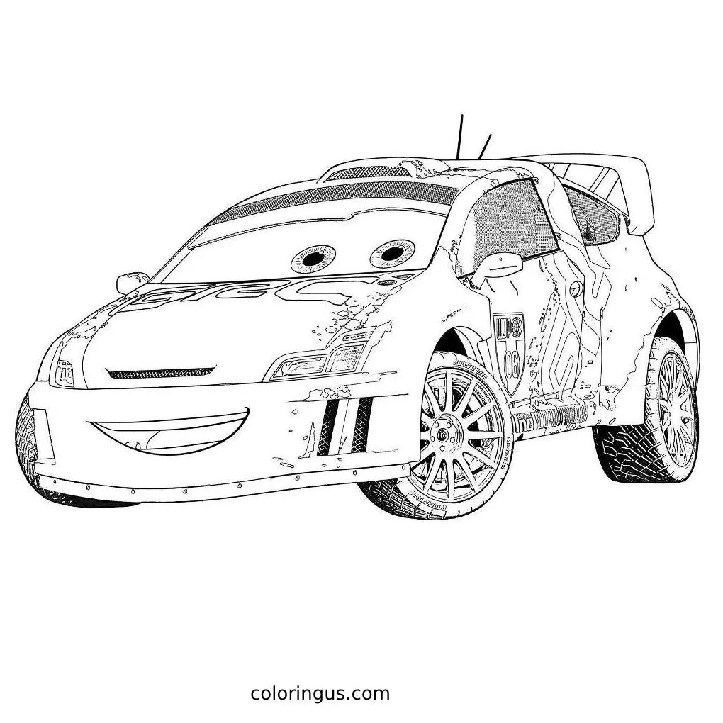 Fabulous Lightning Mcqueen Coloring Page - printable