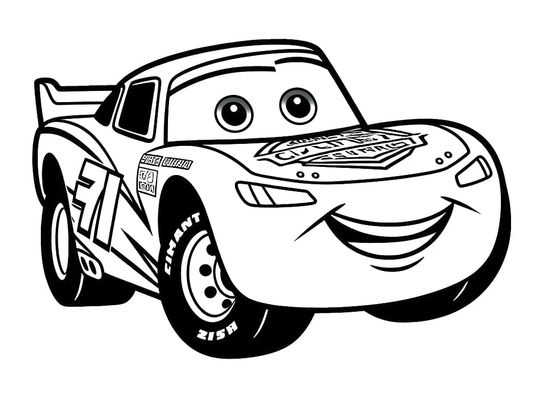 Lightning McQueen Image coloring page - Download, Print or Color Online