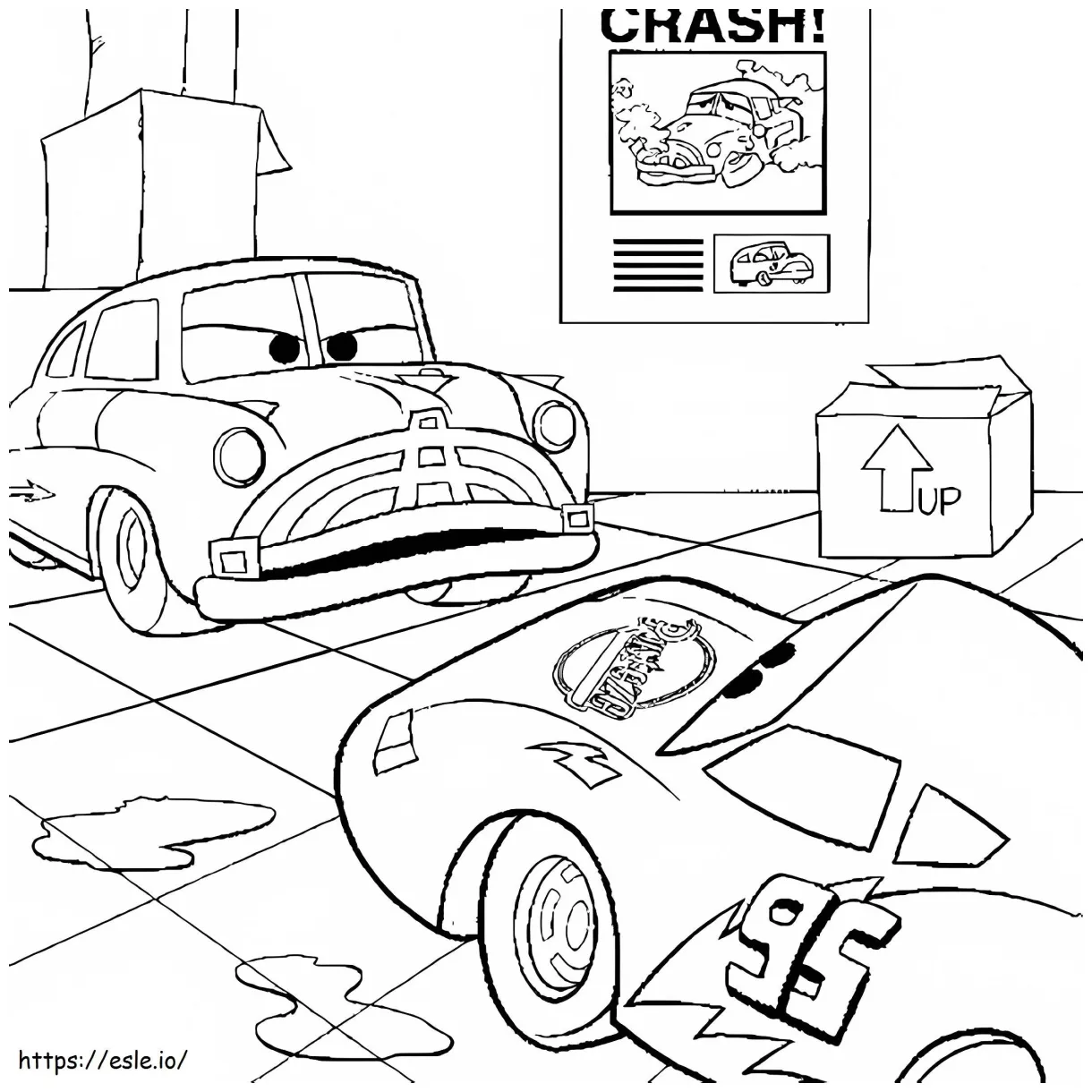 1540785665 Free Lightning Mcqueen coloring page