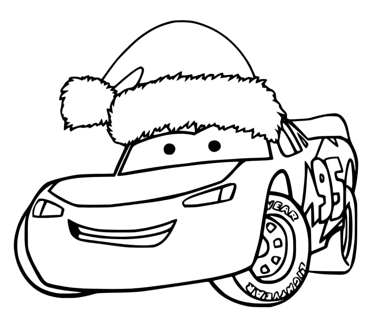 Lightning McQueen coloring pages - ColoringLib