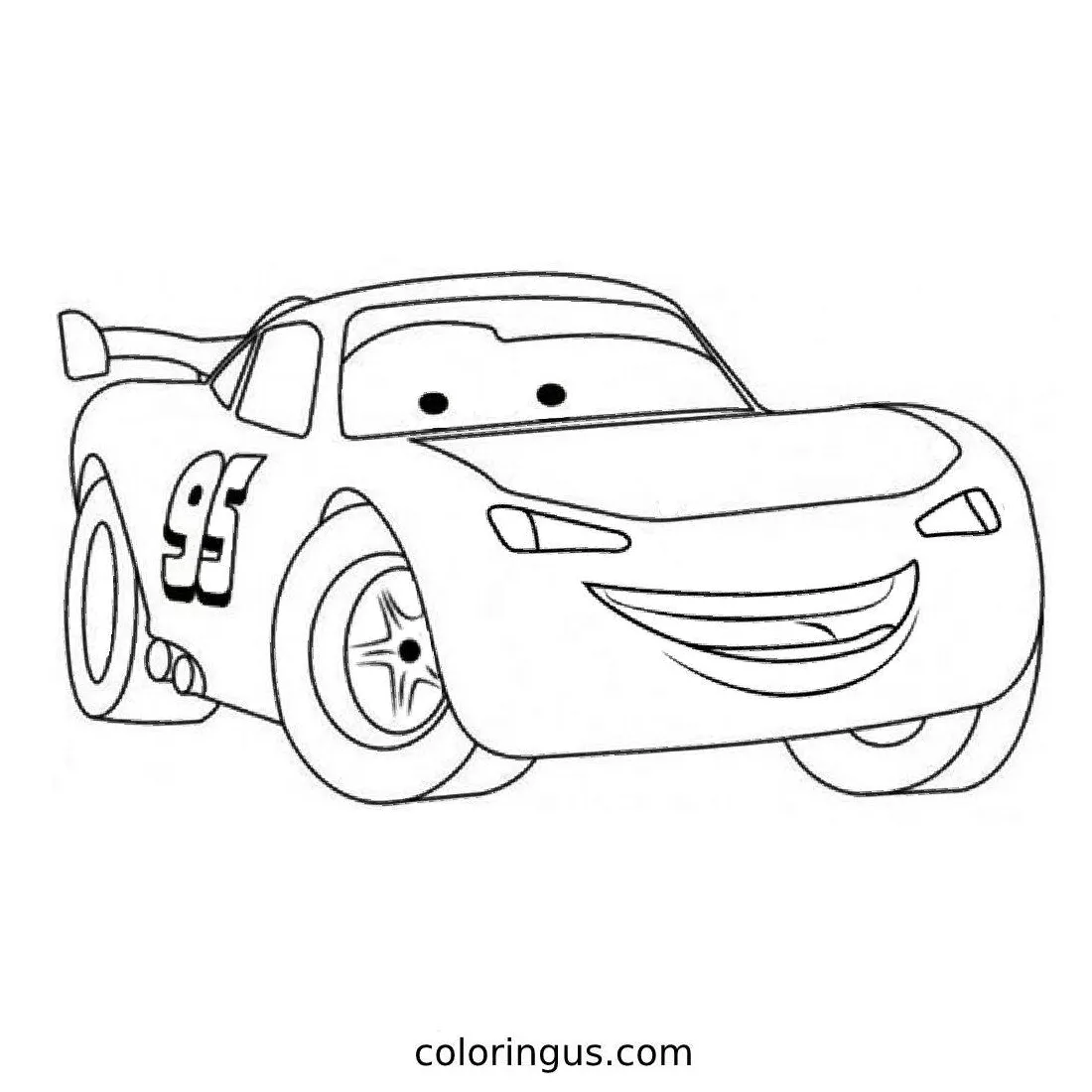 Fabulous Lightning Mcqueen Coloring Page