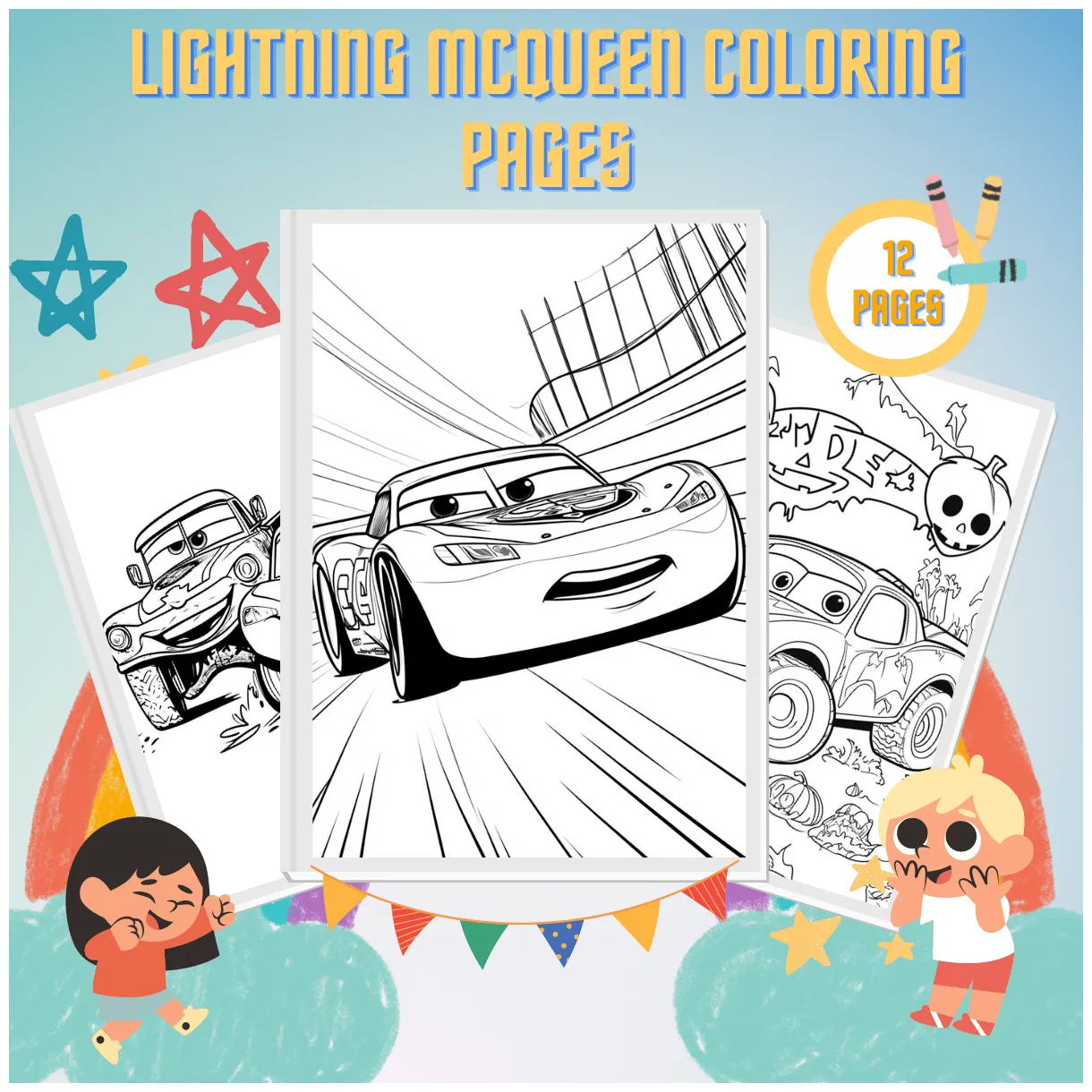 13 Lightning McQueen Coloring Pages | Free & Printable