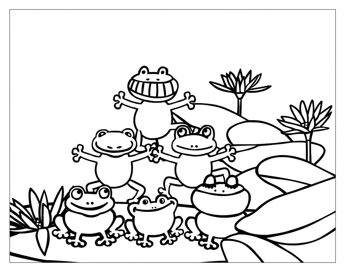 Lily Pad Coloring Page at GetColorings.com | Free printable colorings