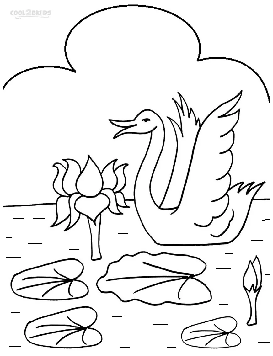 Printable Lily Pad Coloring Pages For Kids | Cool2bKids