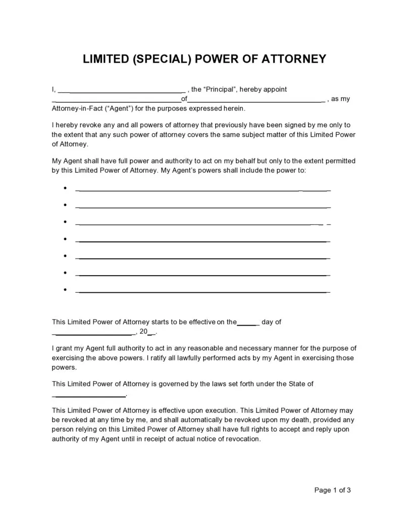 40 free forms [special poa]