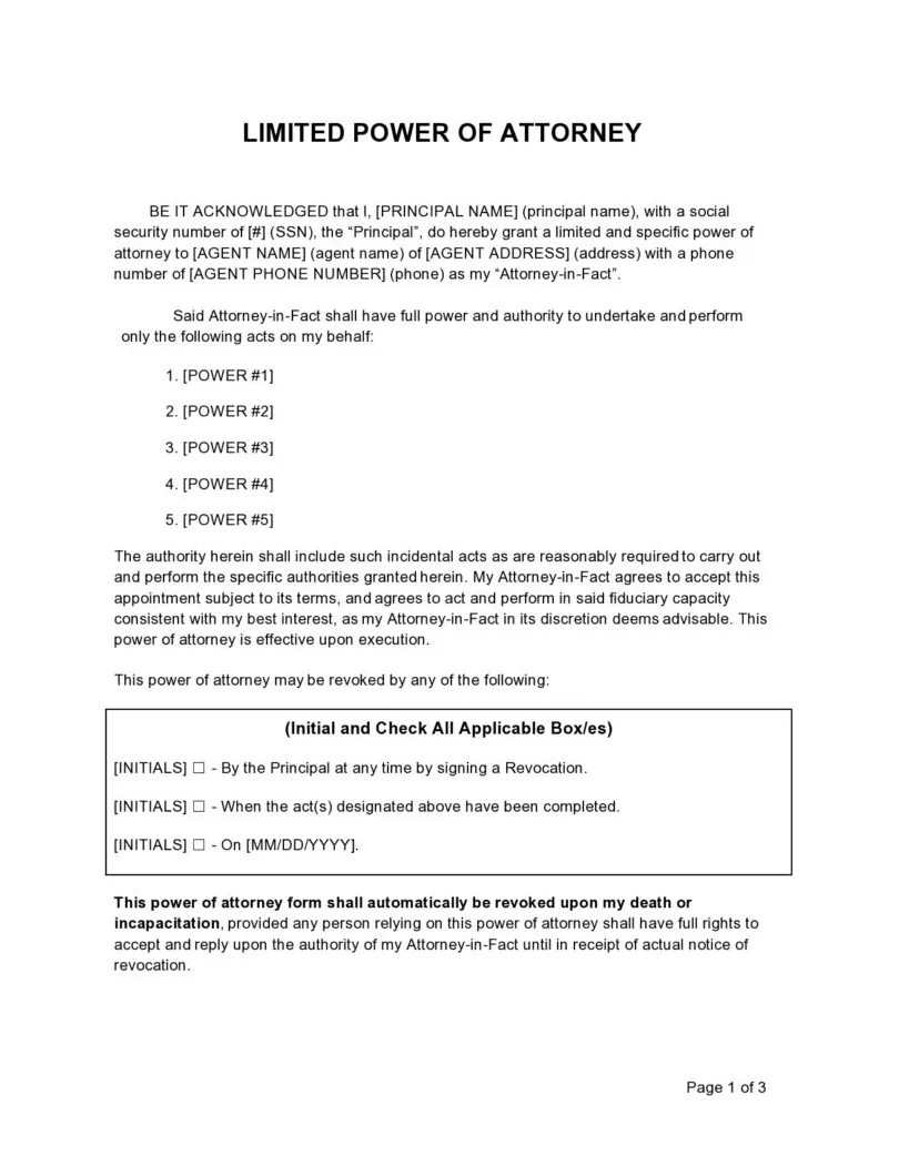 40 free forms [special poa]