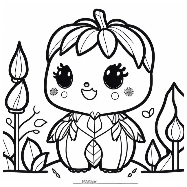 Premium ai coloring page line art