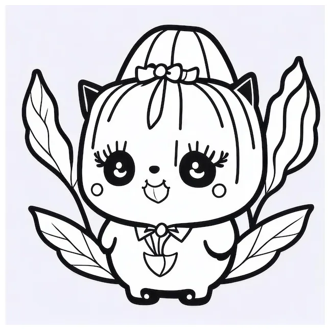 Premium ai coloring page line art