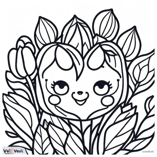 Premium ai coloring page line art