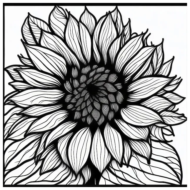 Premium ai coloring page line art