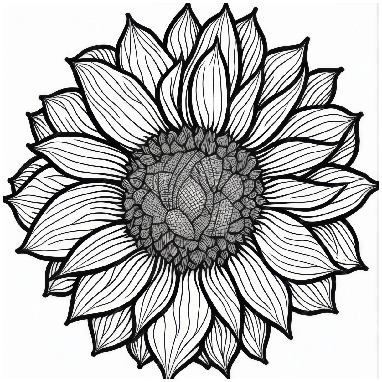 Premium ai coloring page line art
