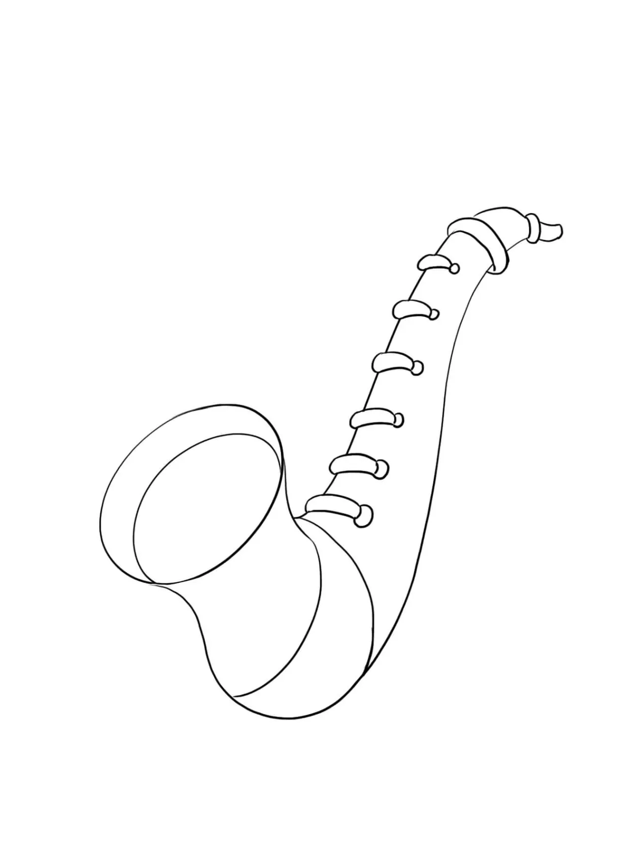 Saxophone coloring pages coloringlib
