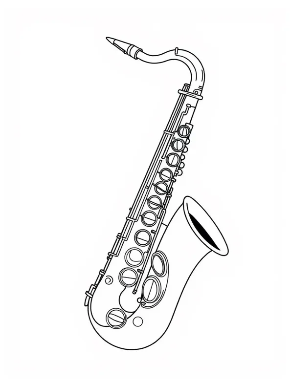 10+ free saxophone coloring pages for fun and creativity