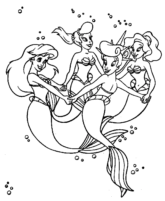 The little mermaid Coloring Pages
