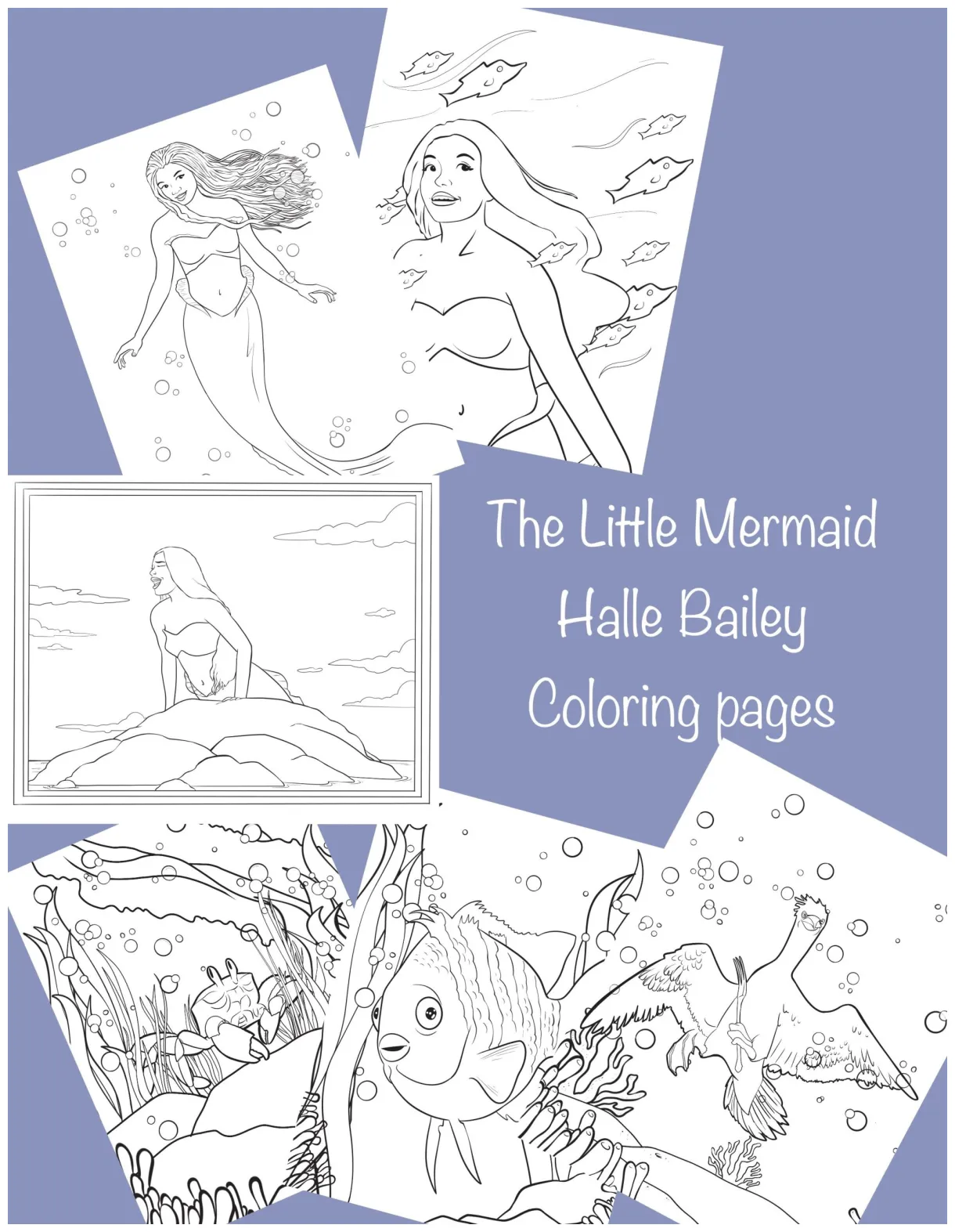 Little Mermaid Coloring Pages Kids [2025]