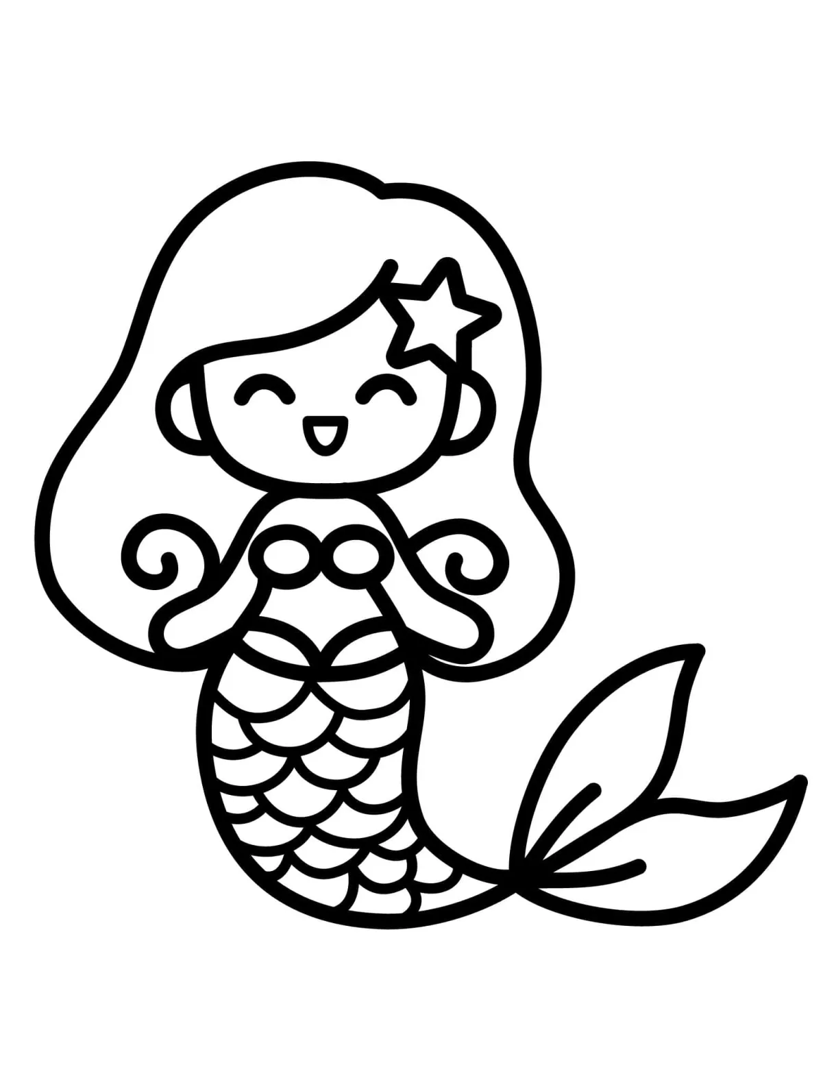Little Mermaid Coloring Page