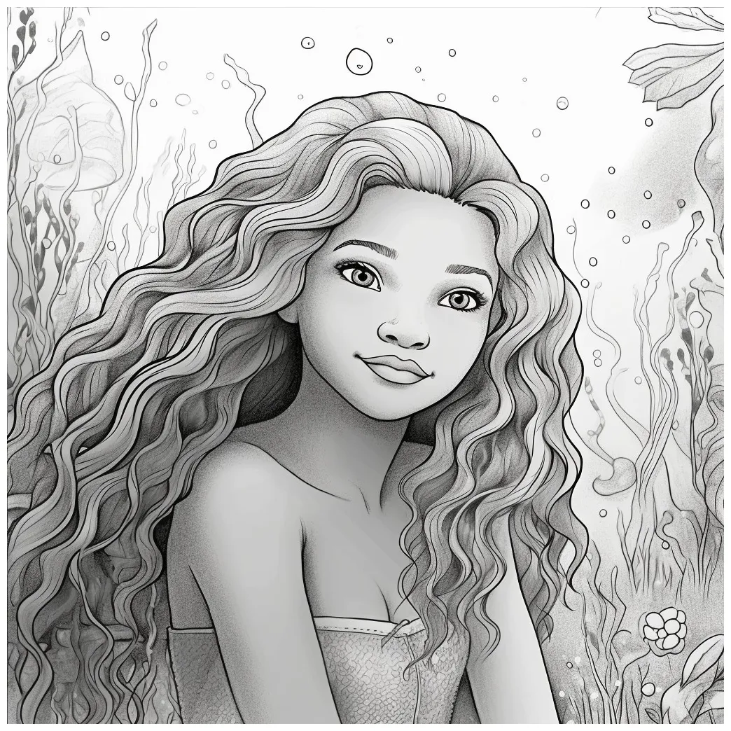 Free Little Mermaid Coloring Pages: Printables! - Download Free Printable