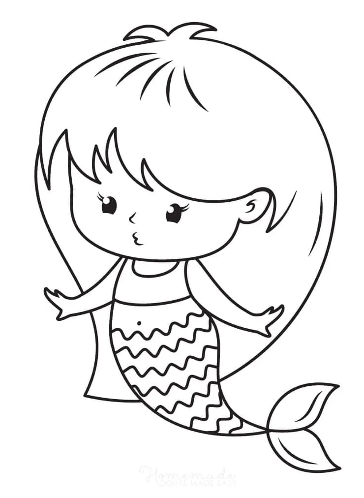 Little Mermaid coloring page - Download, Print or Color Online for Free