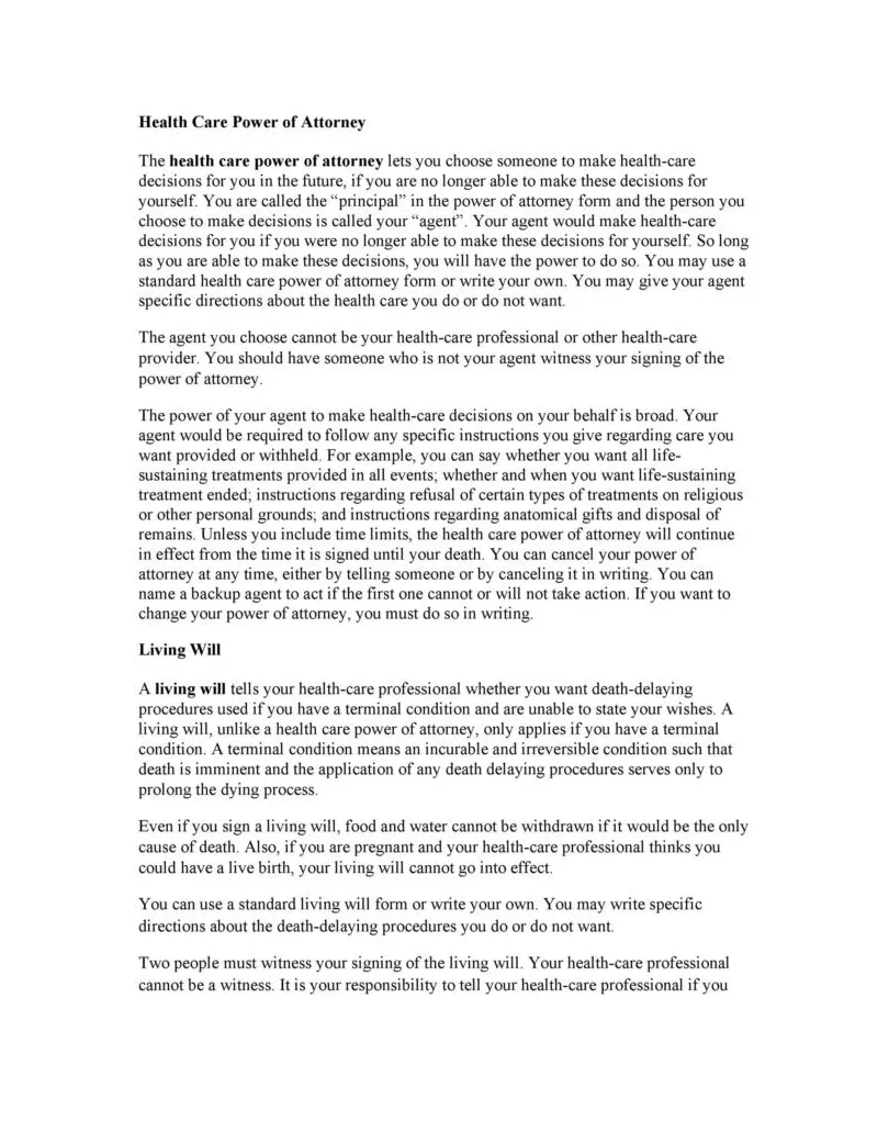 50 Free Living Will Templates & Forms [Word] ᐅ TemplateLab