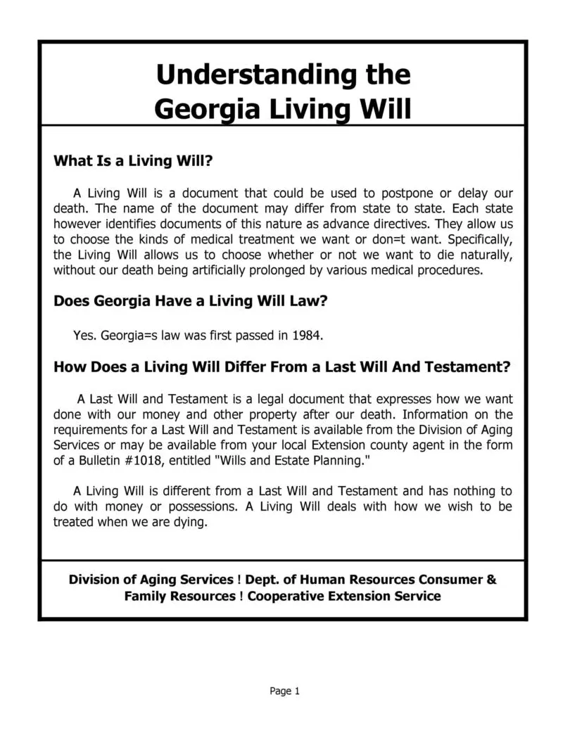 50 Free Living Will Templates & Forms [Word] ᐅ TemplateLab