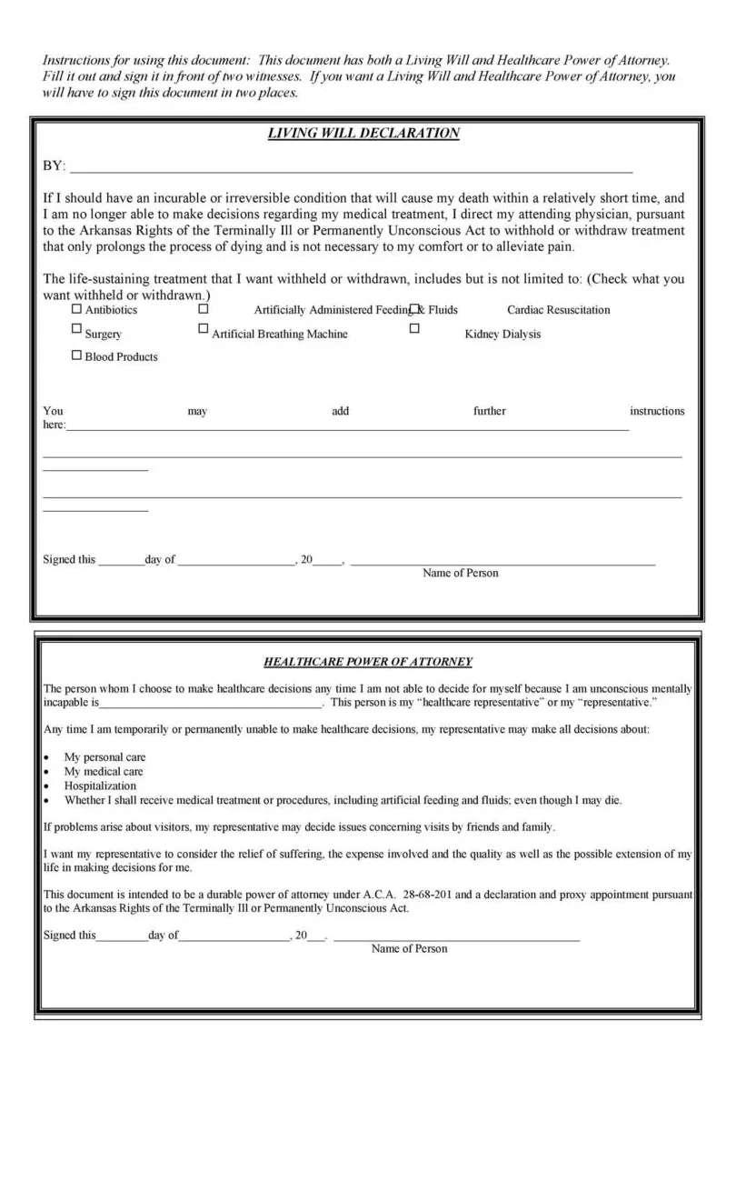 50 Free Living Will Templates & Forms [Word] ᐅ TemplateLab