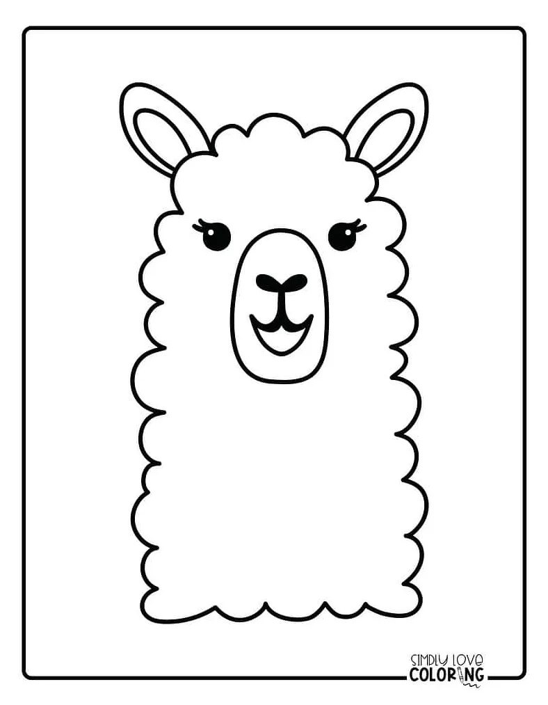 19 llama coloring pages free pdf printables simply love coloring