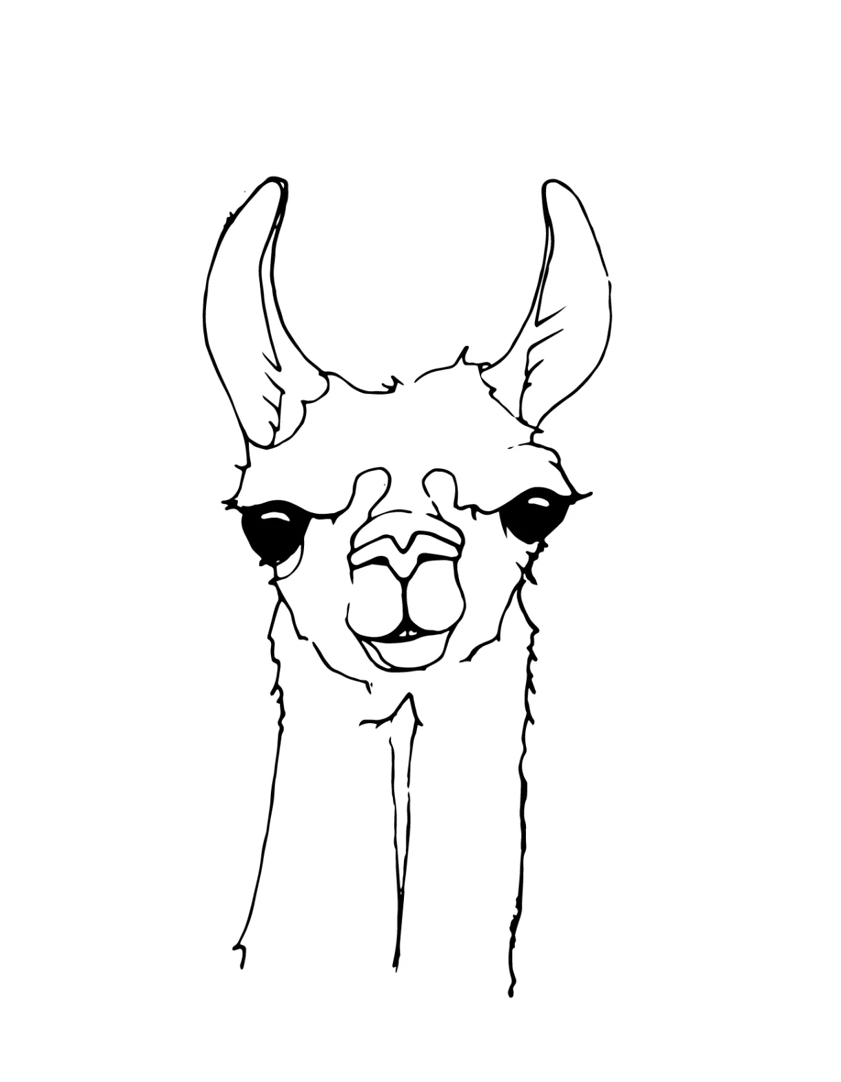 Llama coloring pages best coloring pages for kids
