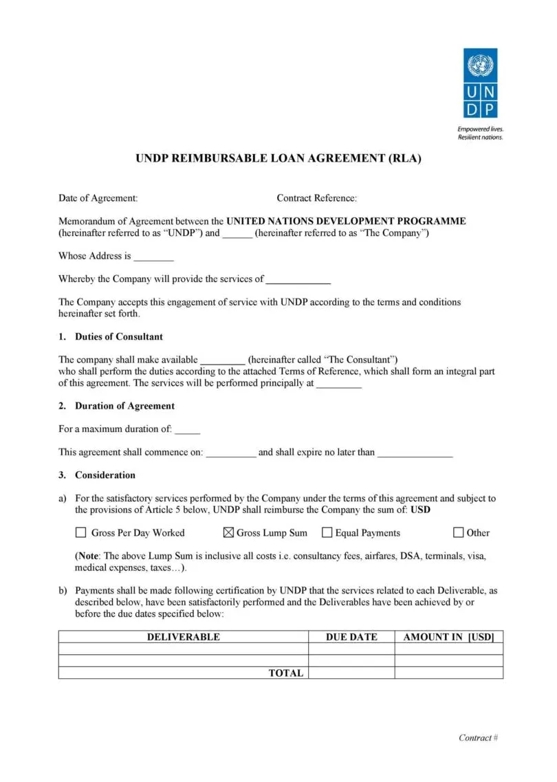 40+ Simple Loan Agreement Templates [FREE] ᐅ TemplateLab