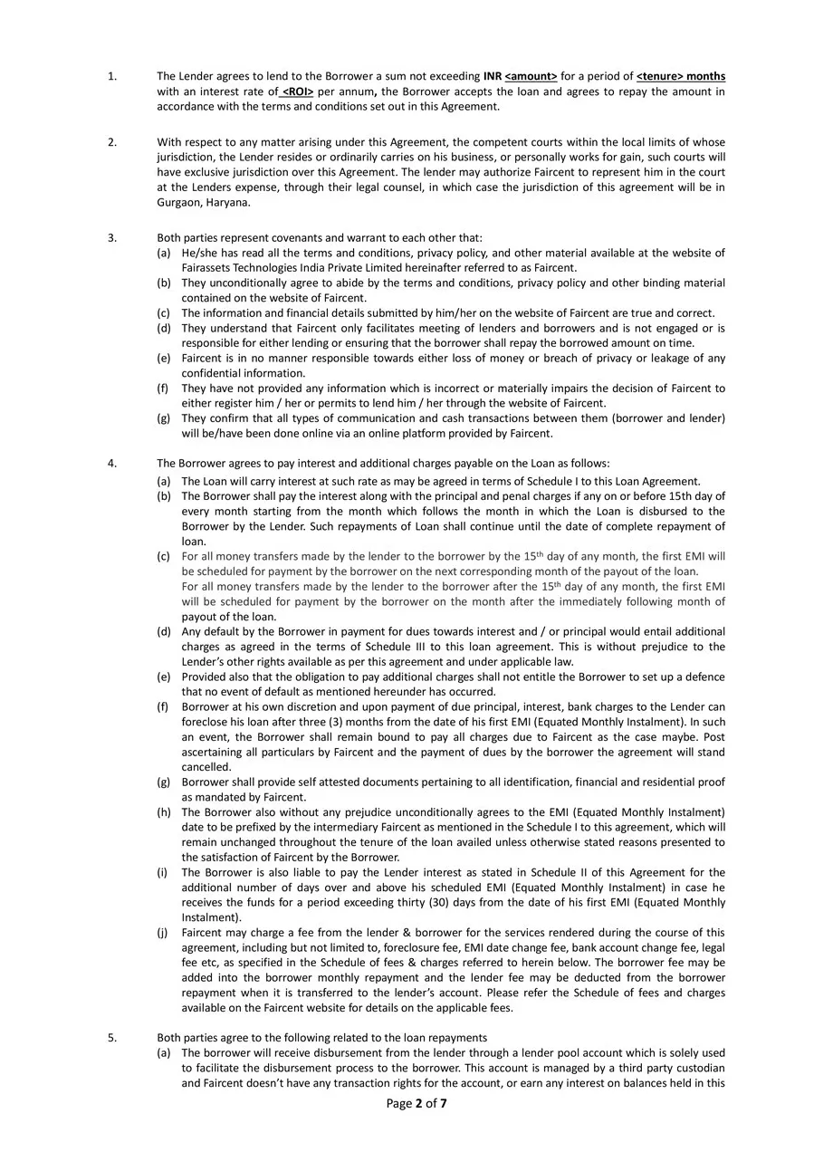 40+ Free Loan Agreement Templates [Word & PDF] ᐅ TemplateLab