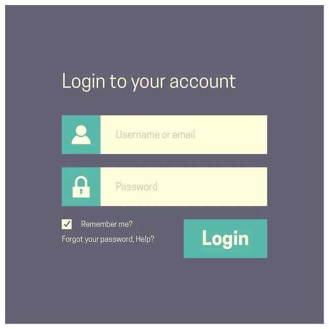 Premium Vector | Login form template