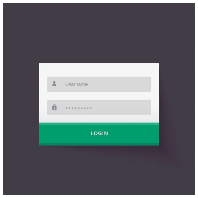Free Vector | Simple login form template