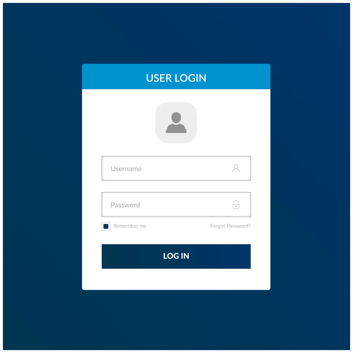 Login form template 641290 Vector Art at Vecteezy