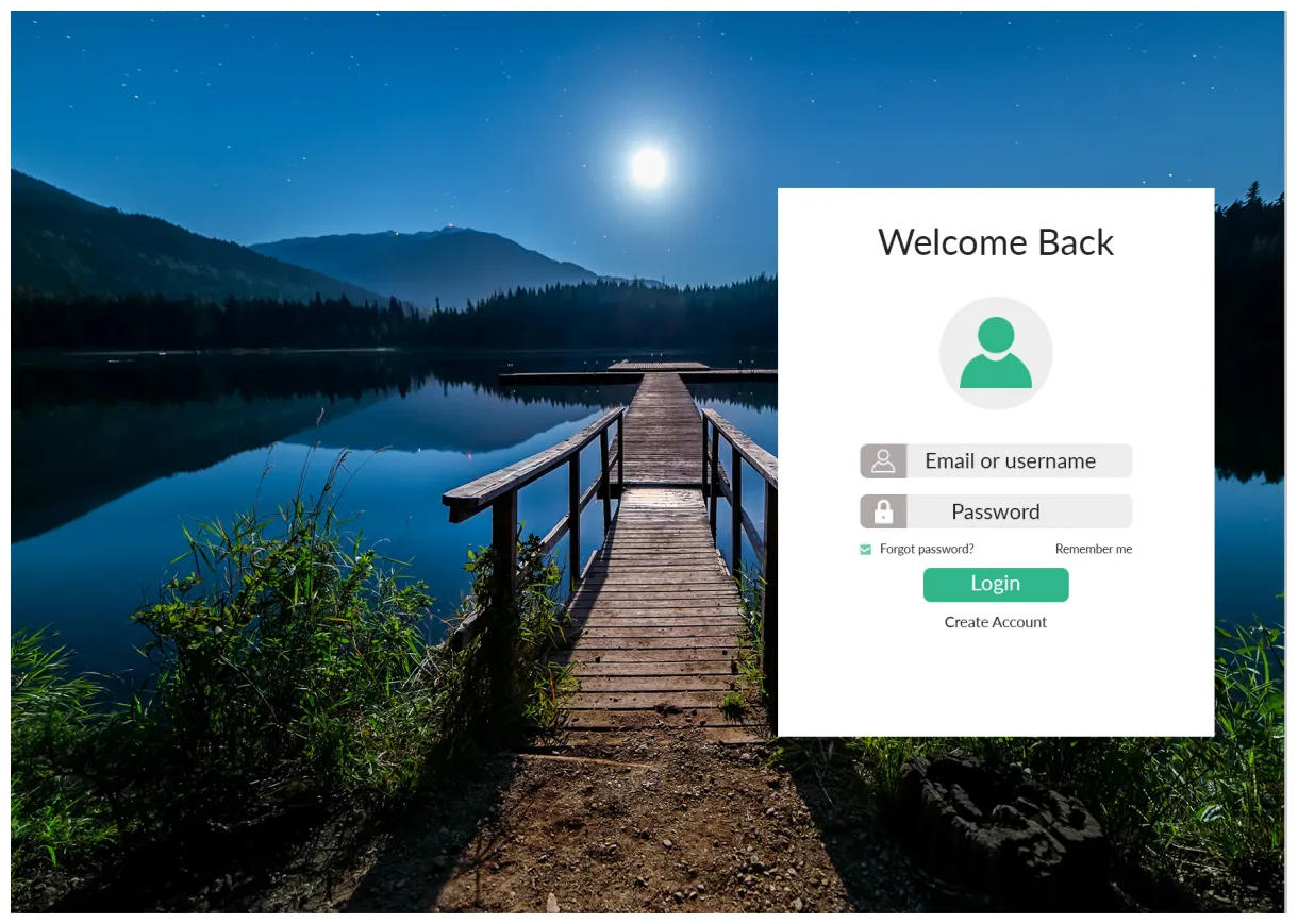 Login Form Template :: Behance