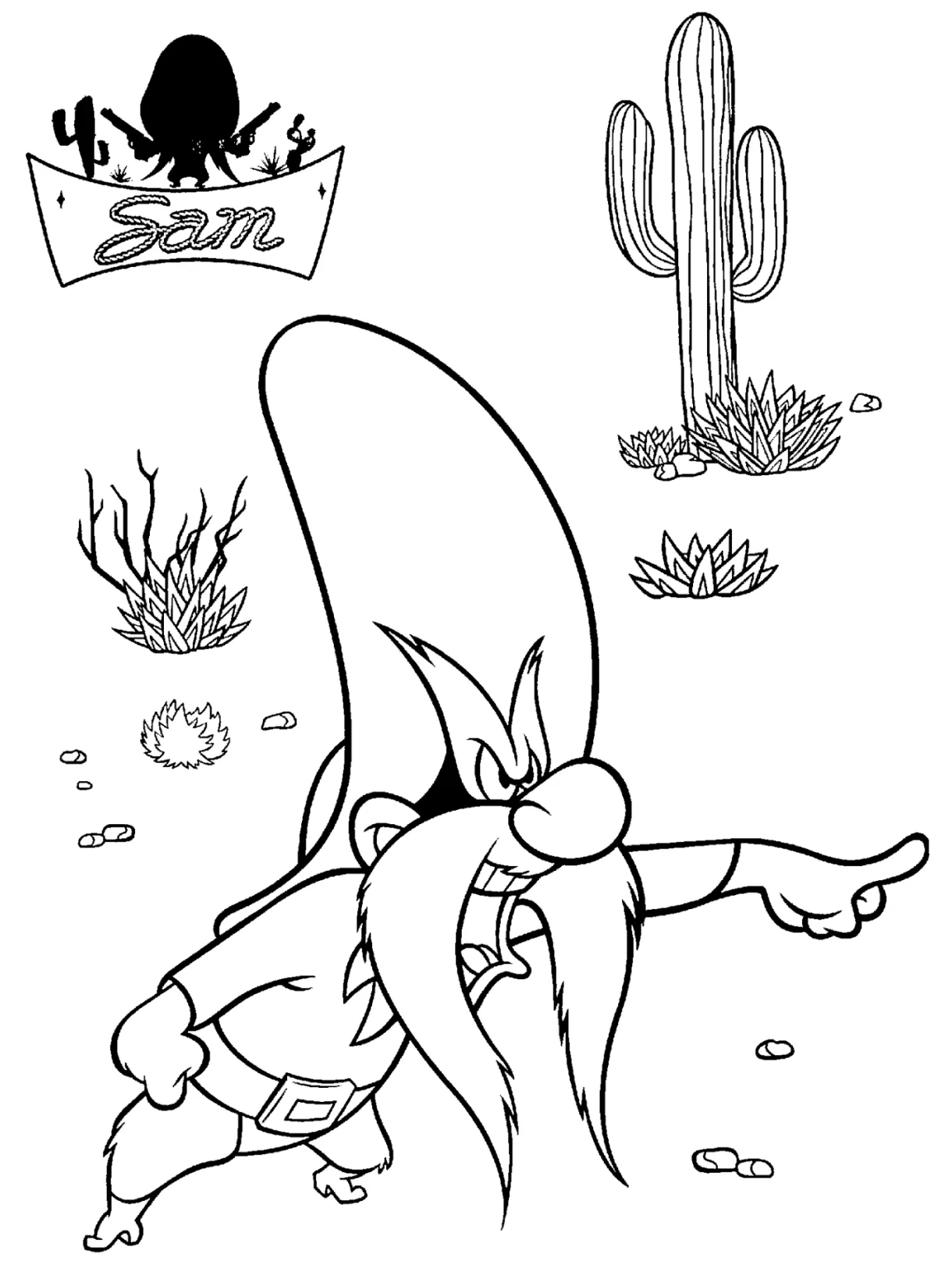 Looney tunes spot coloring pages