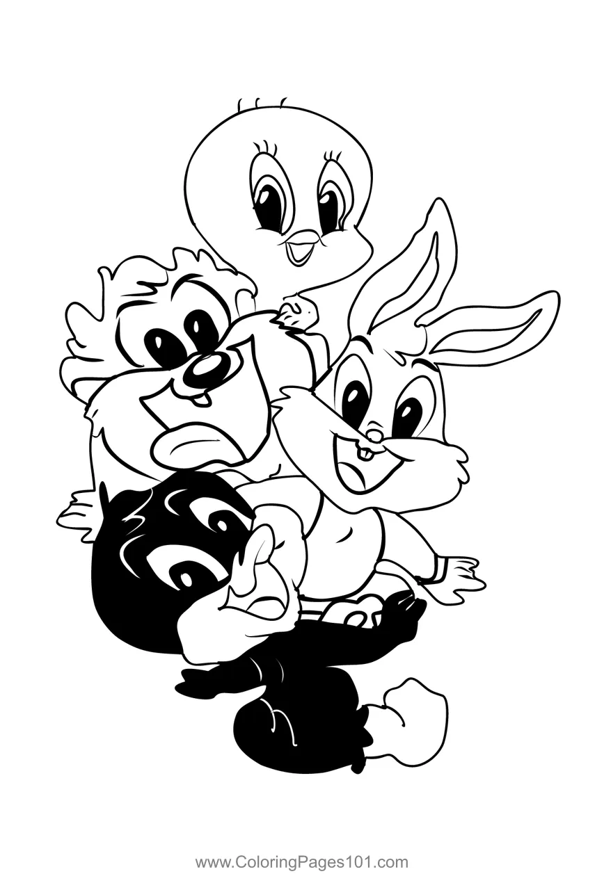 Baby looney tunes 1 coloring page for kids free baby looney tunes