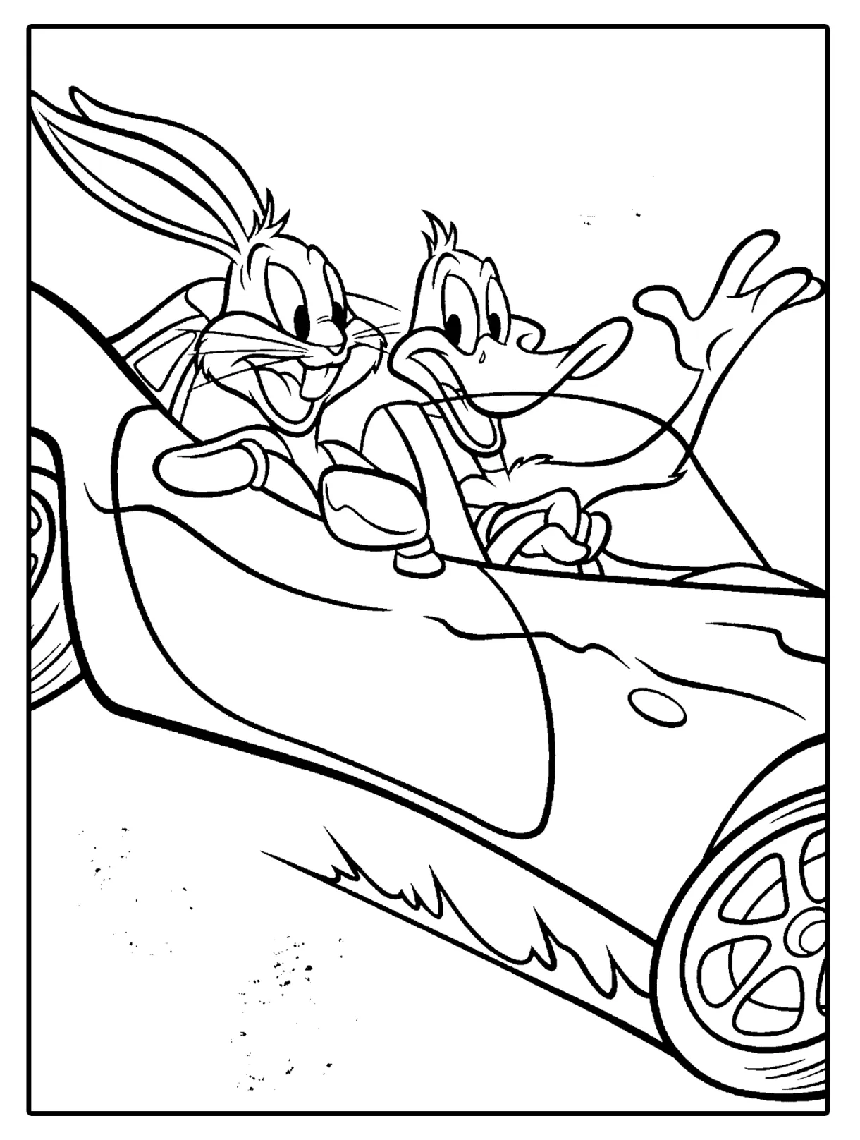Looney tunes spot coloring pages