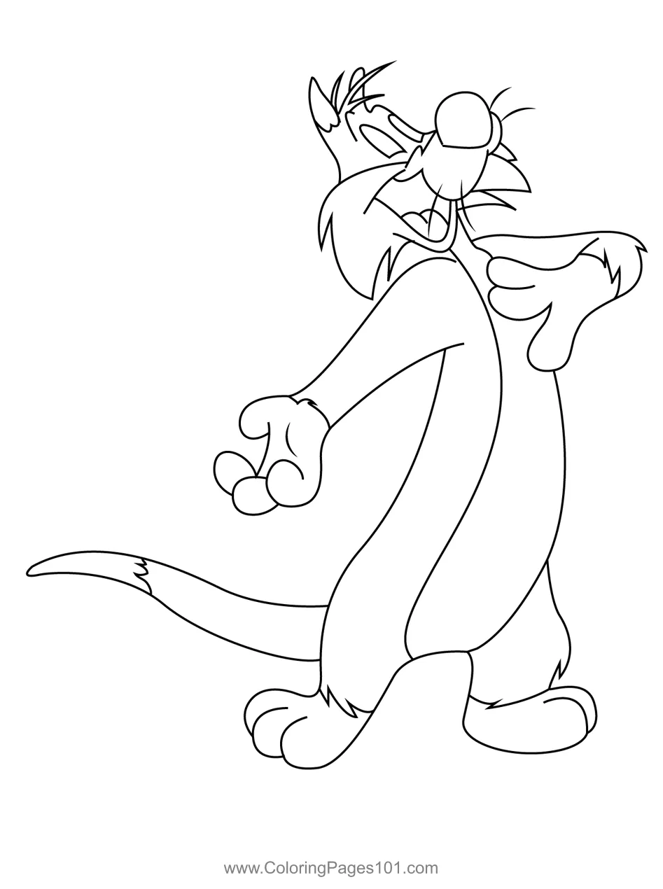 Looney tune coloring page for kids free looney tunes printable
