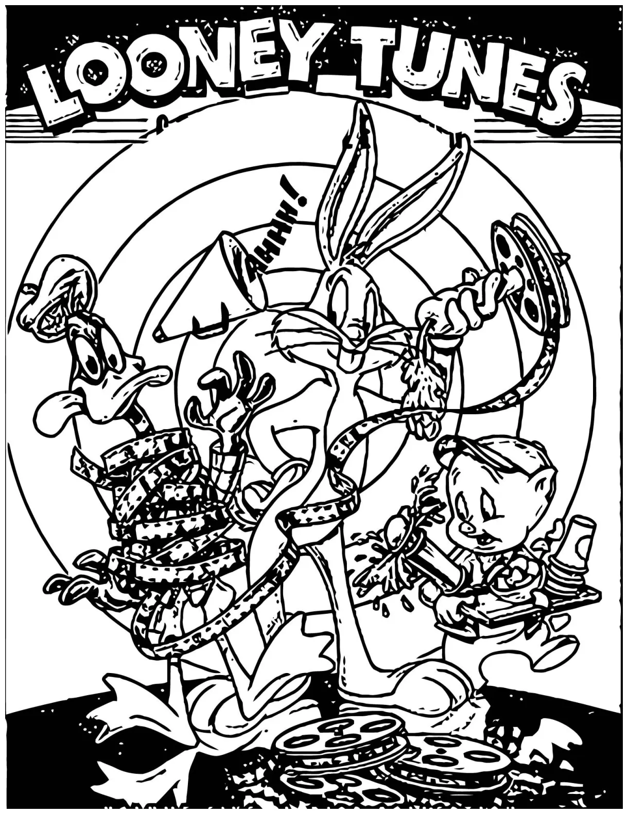Looney tunes golden collection the looney tunes show coloring page