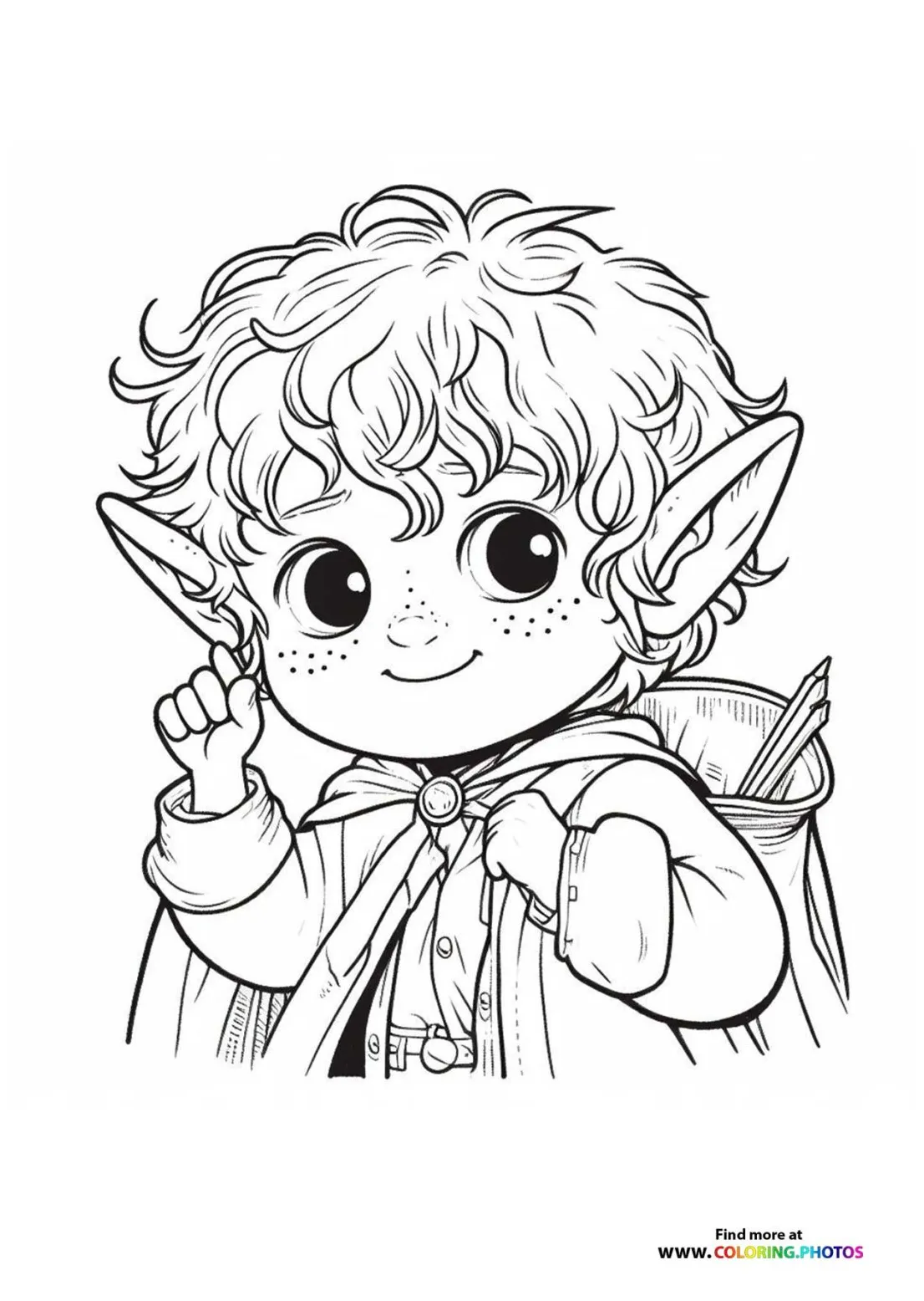 Lord of the rings hobbit coloring pages for kids